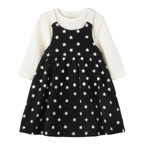 Focus baby girl star jumper dress set